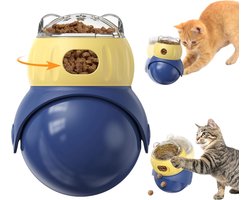 KZQ Katten Interactief Puzzelspeelgoed, Verstelbaar Snacks Dispenser Voor Binnenkatten, Veilig Materiaal Kat Verrijkingsspeelgoed voor IQ Training, Mentale Stimulatie, Cadeau