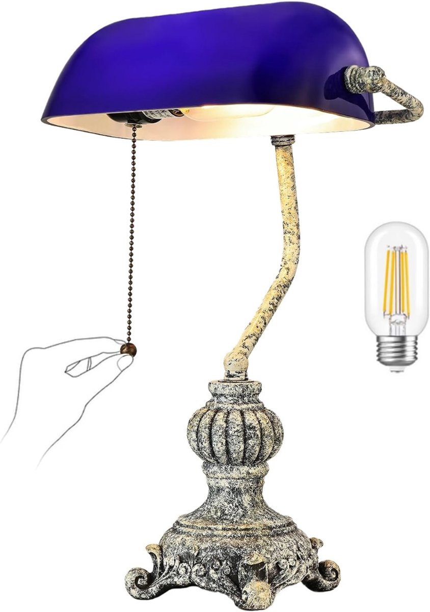 CLVP® Bankierslamp - Bureaulamp - Notarislamp Authentiek - Daglichtlamp