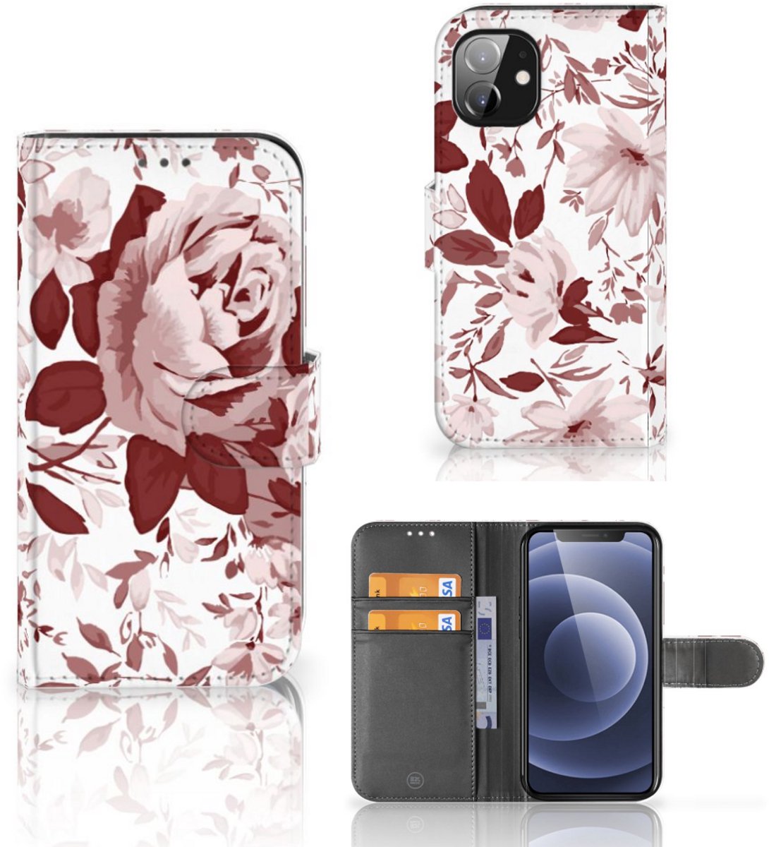 Hoesje Apple iPhone 12 Mini Watercolor Flowers