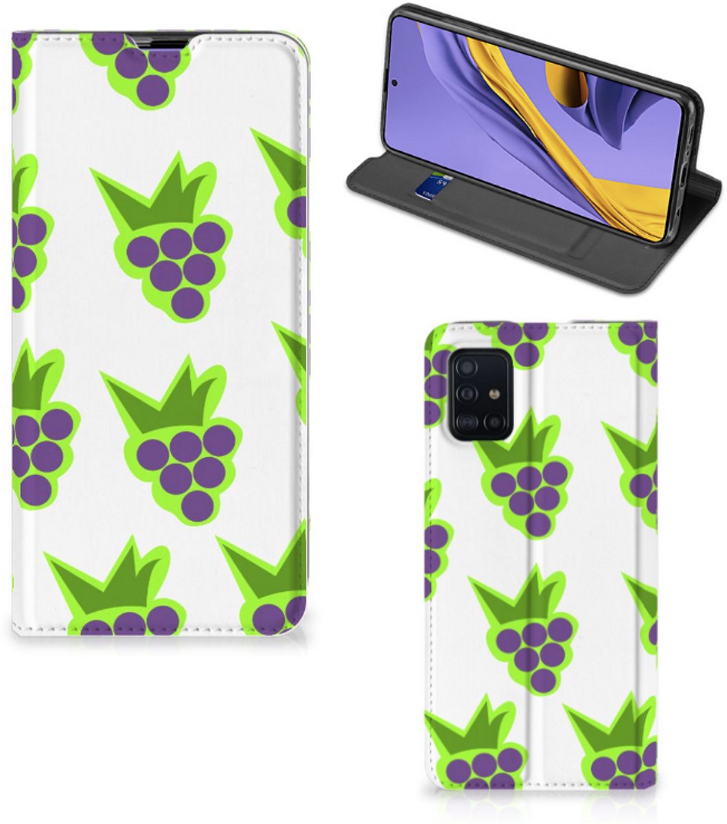 Samsung Galaxy A51 Flip Style Cover Druiven