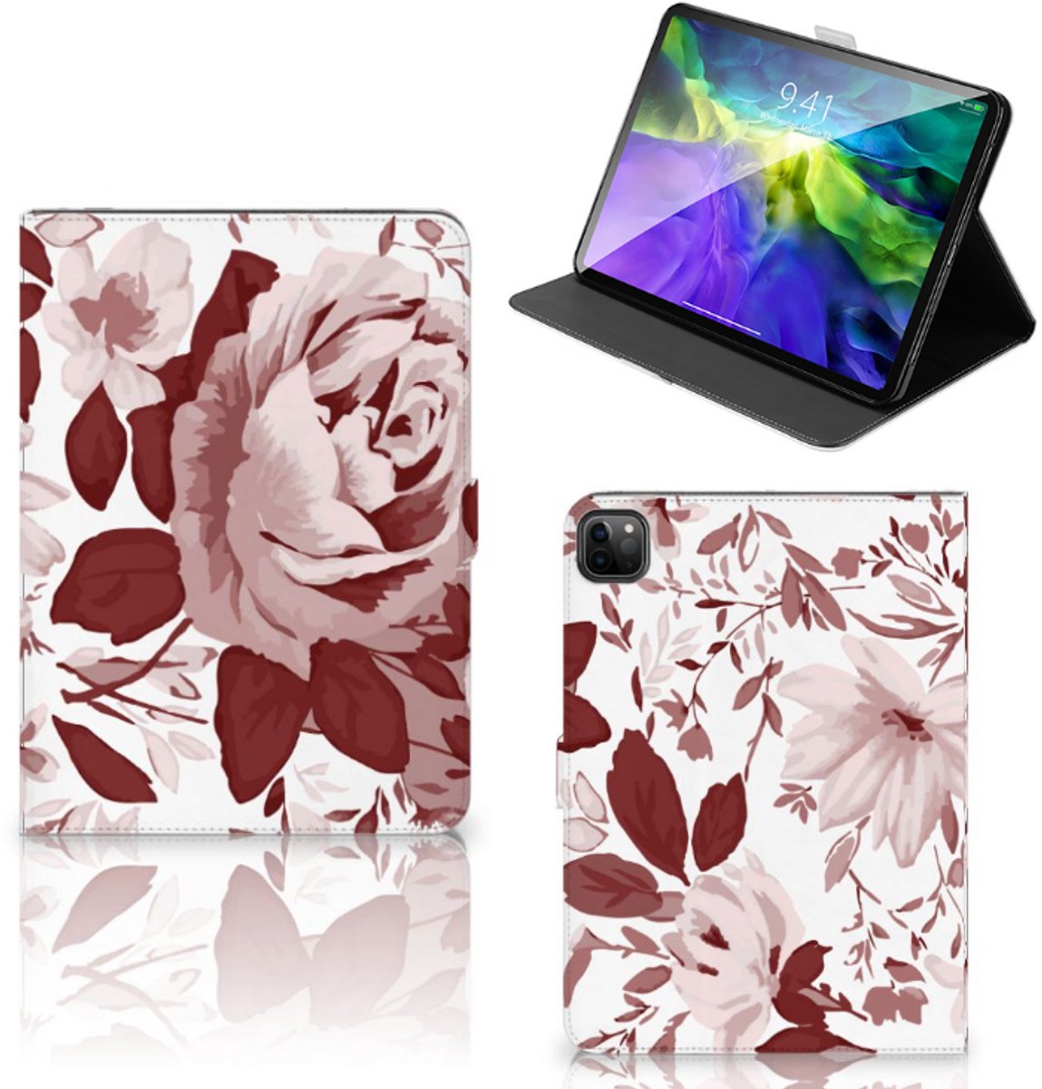 Hoes iPad Pro 11 2020/2021/2022 Watercolor Flowers