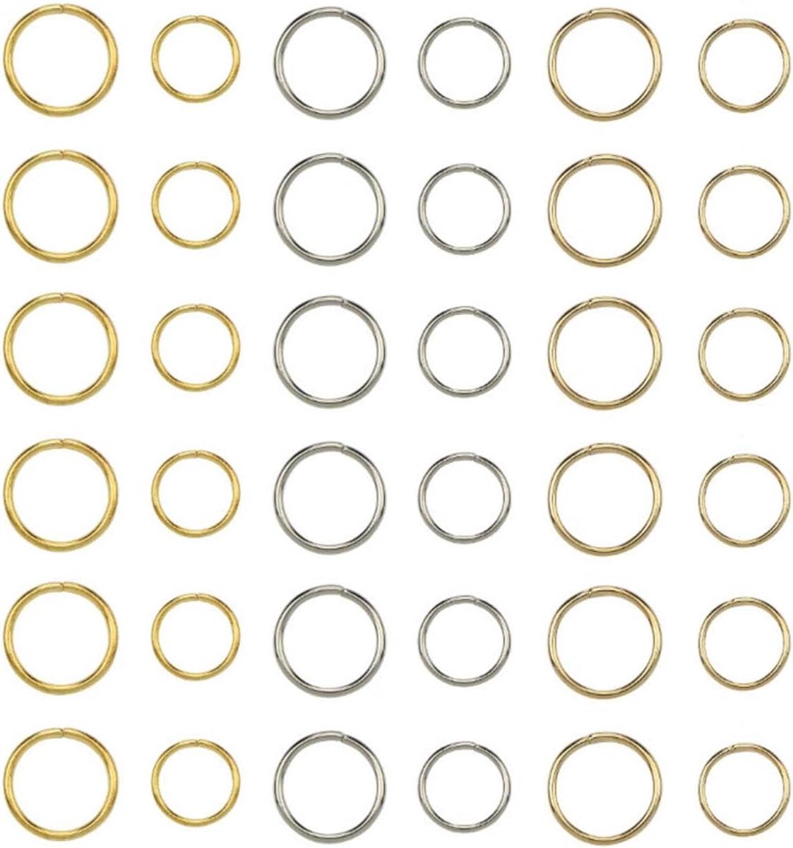 Haar Ringen Vlecht Ringen - 180 Stuks in 3 Kleuren en 2 Maten voor DIY Kapsels