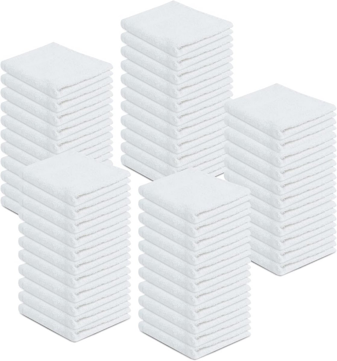 50 Stuks Katoenen Keukendoeken 30x30 cm - Zeer Absorberende, Herbruikbare Dweilen