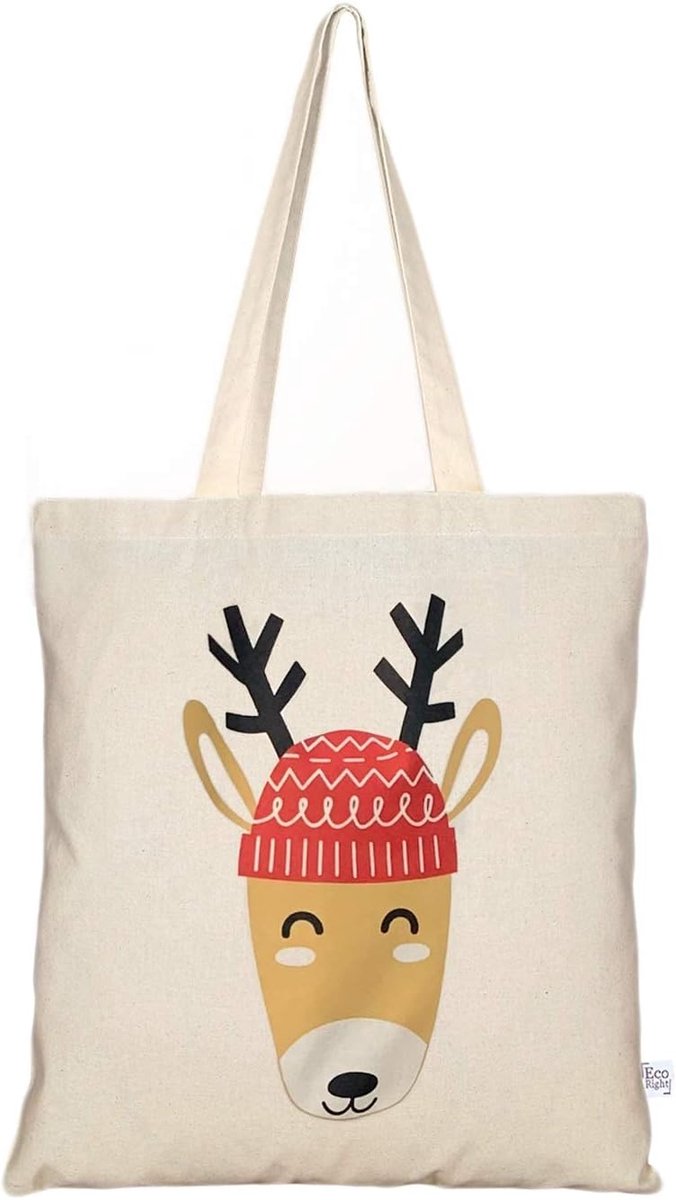 Duurzame Canvas Tote Bag Heren en Dames - Grote Shopper Tas