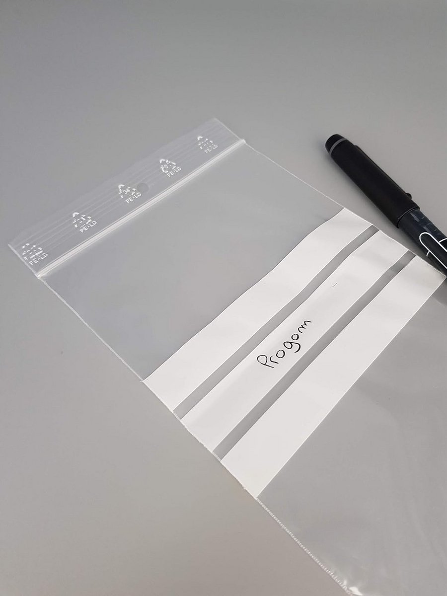 100 Stuks Zip Lock Zakjes Transparant – 15x18 cm – Hersluitbare Opbergzakken Micron