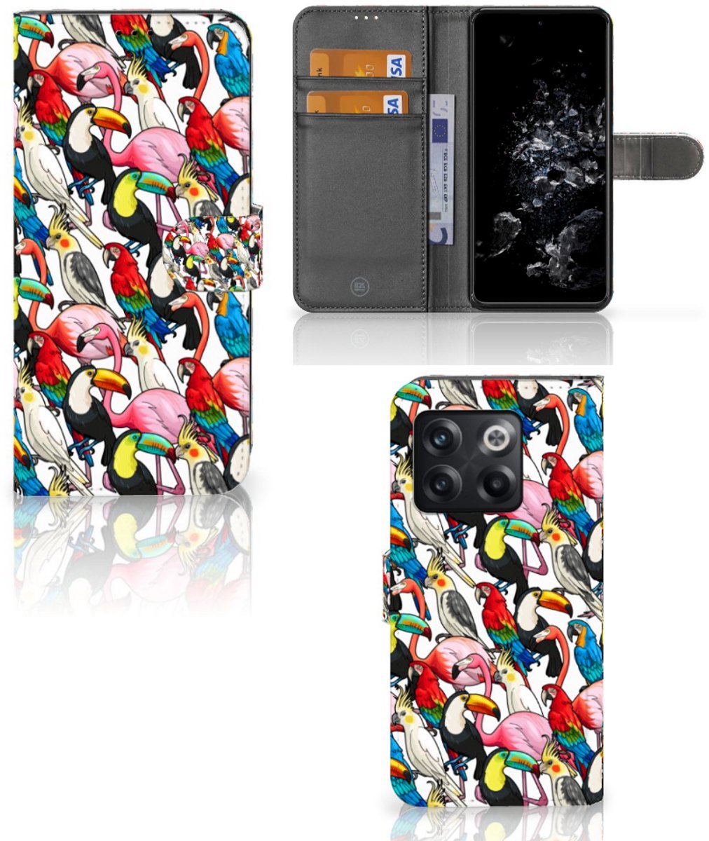 OnePlus 10T Telefoonhoesje met Pasjes Birds