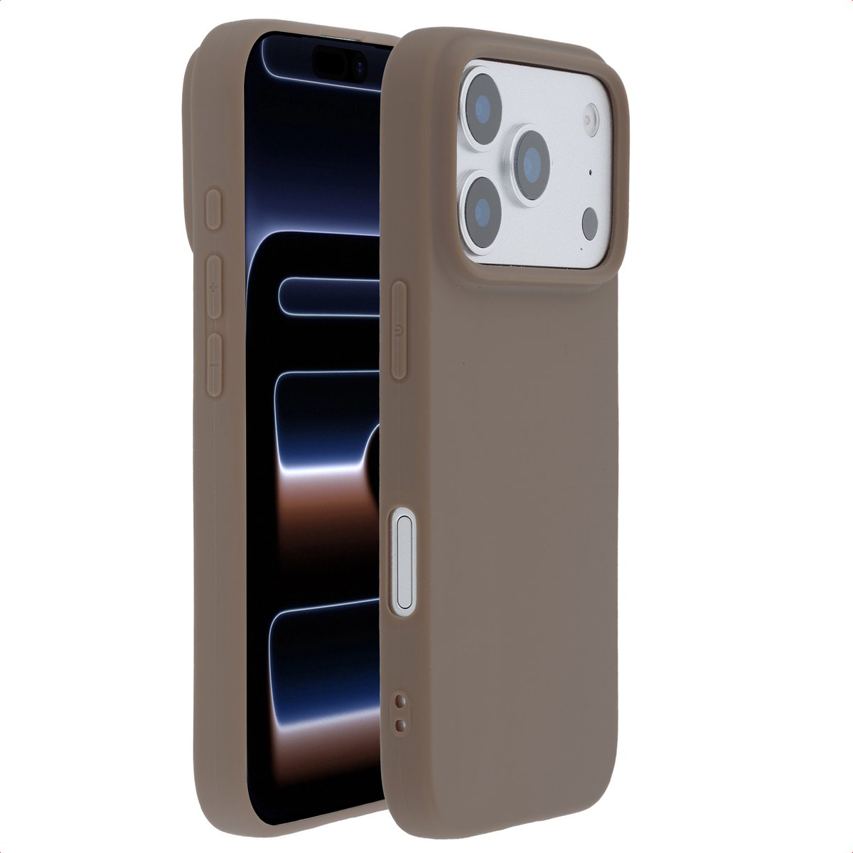 imoshion Hoesje - Geschikt voor Apple iPhone 17 Pro - Color Backcover - Bruin