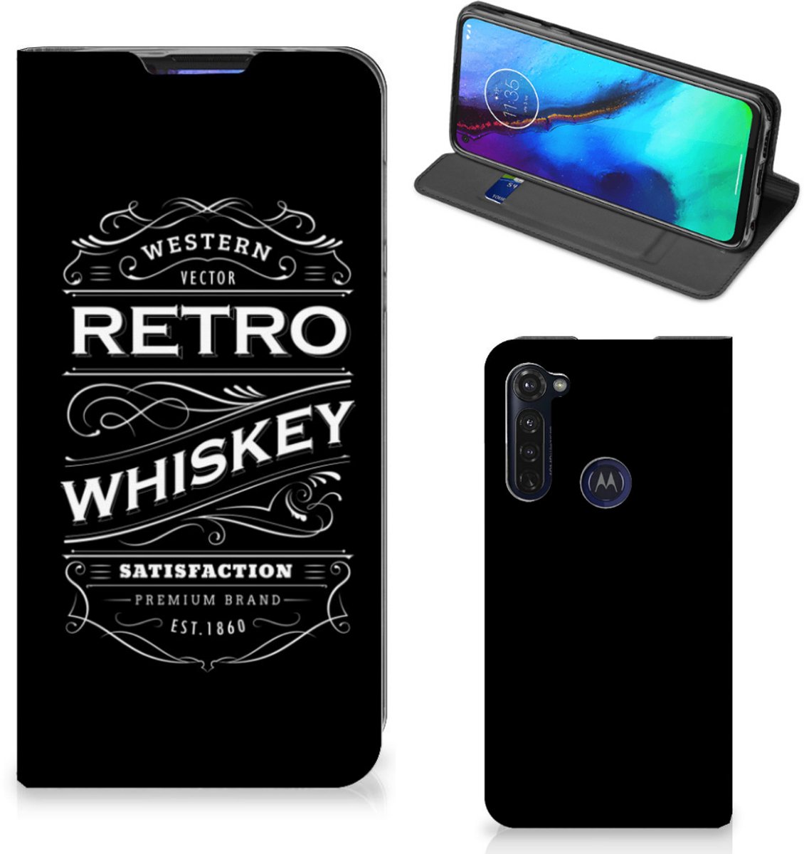 Motorola Moto G Pro Flip Style Cover Whiskey