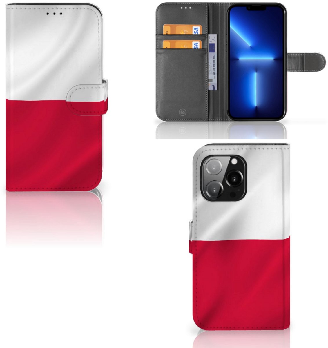 Book Case voor iPhone 13 Pro Bookstyle Case Polen