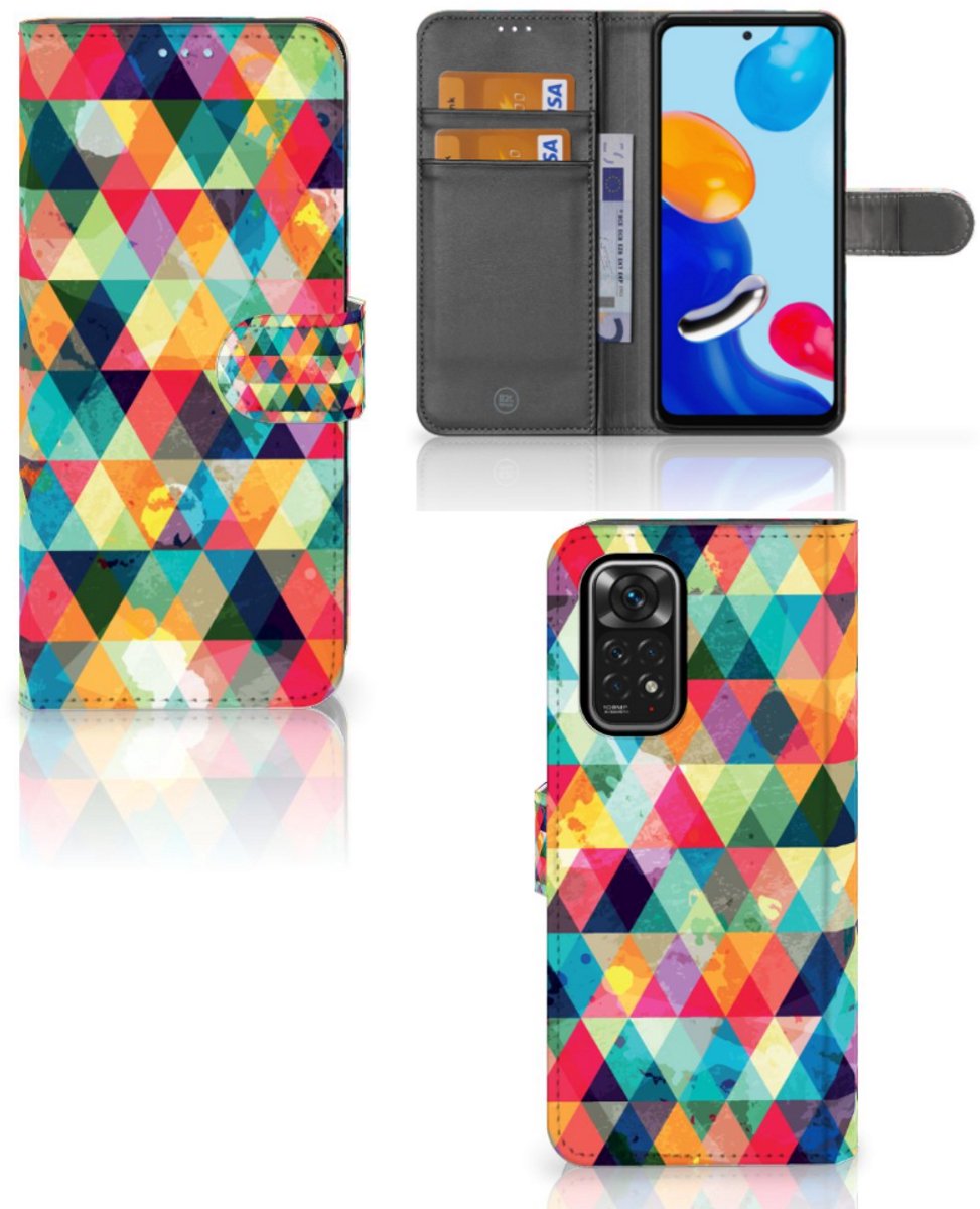 Xiaomi Redmi Note 11/11S Telefoon Hoesje Geruit