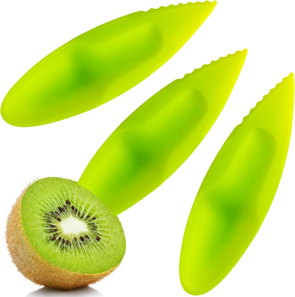 15 Stuks Kiwi Lepels voor Fruitbereiding - Lichtgewicht en Stevig Kunststof, Eenvoudig Schoon te Maken