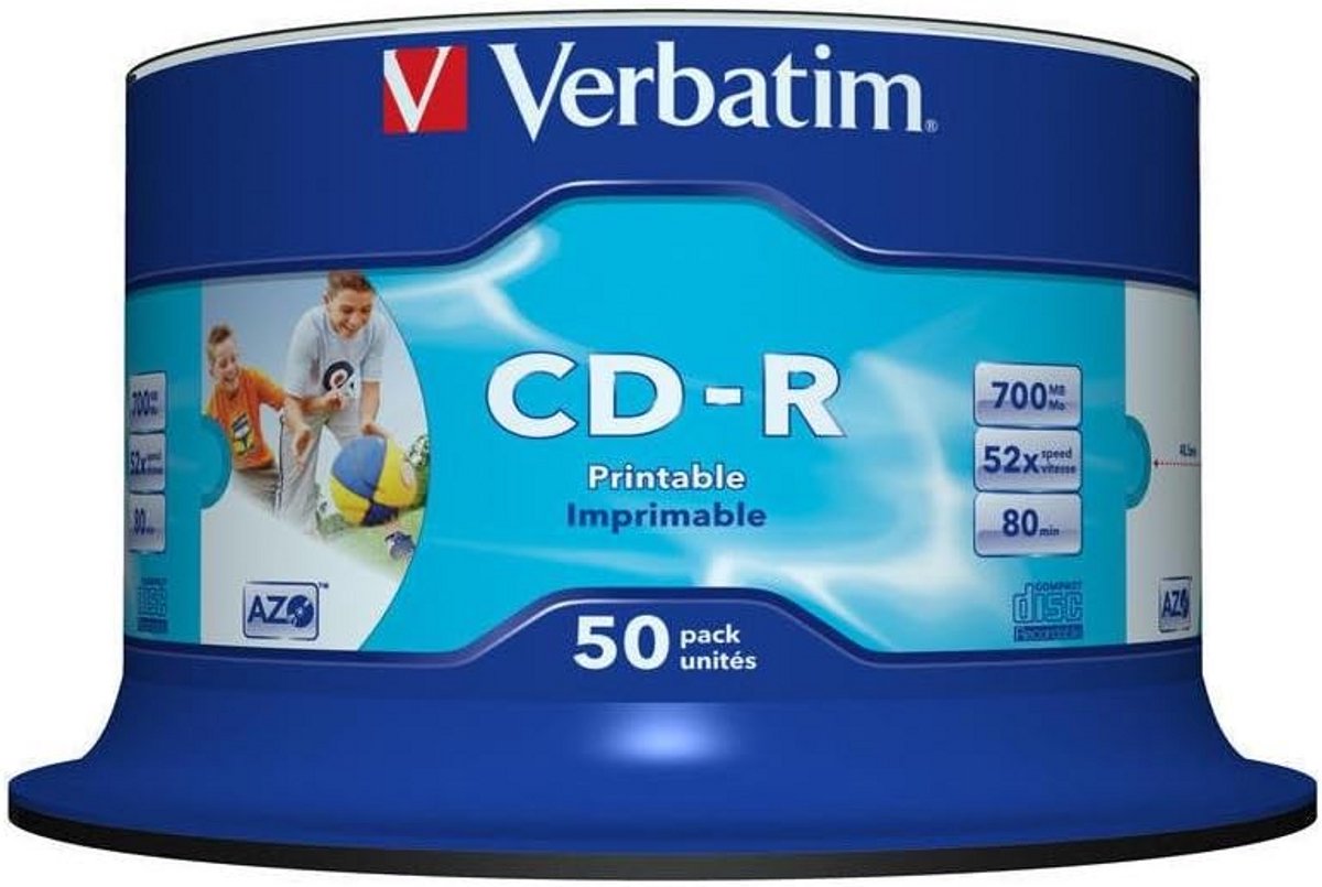 CD-R 80 Minuten 700MB 52x - 50 Stuks Spindel voor Veilige Opslag