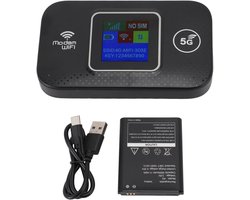 Draagbare 4G LTE WiFi Router tot 300 Mbps voor tot 10 Gebruikers - Ideaal voor Thuis en Reizen