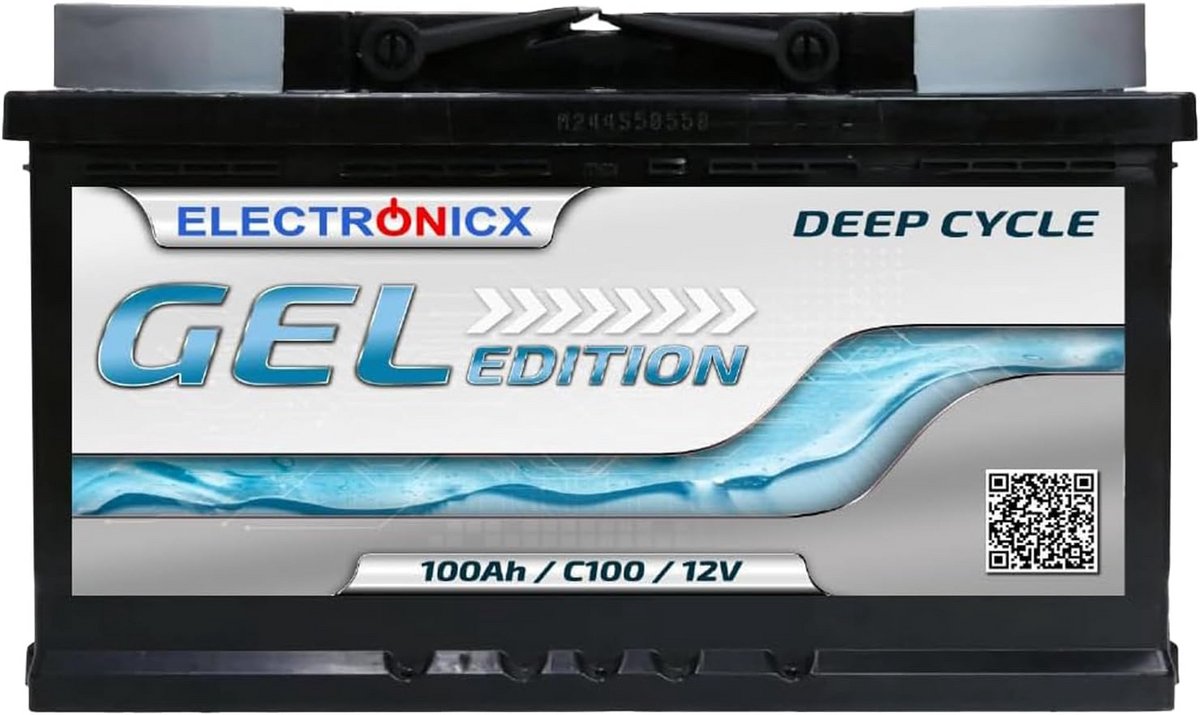 GEL Accu 100Ah 12V voor Camper en Boot
