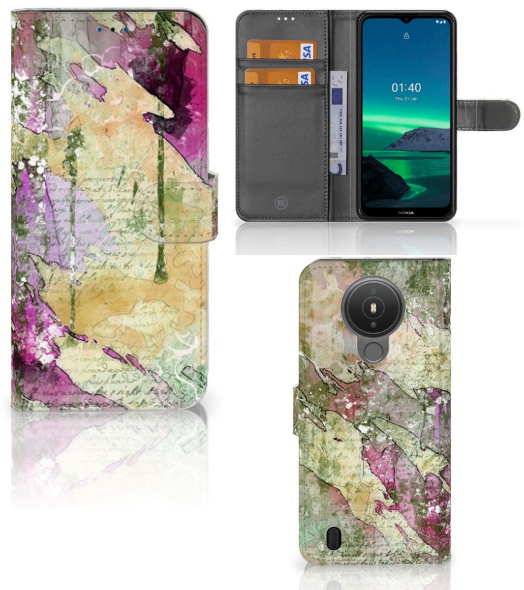 Hoesje Nokia 1.4 Letter Painting