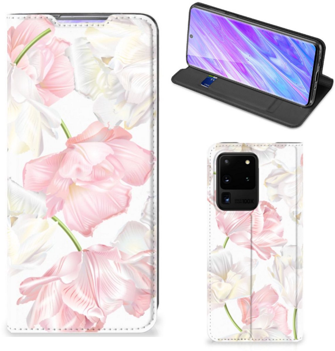Samsung Galaxy S20 Ultra Smart Cover Lovely Flowers