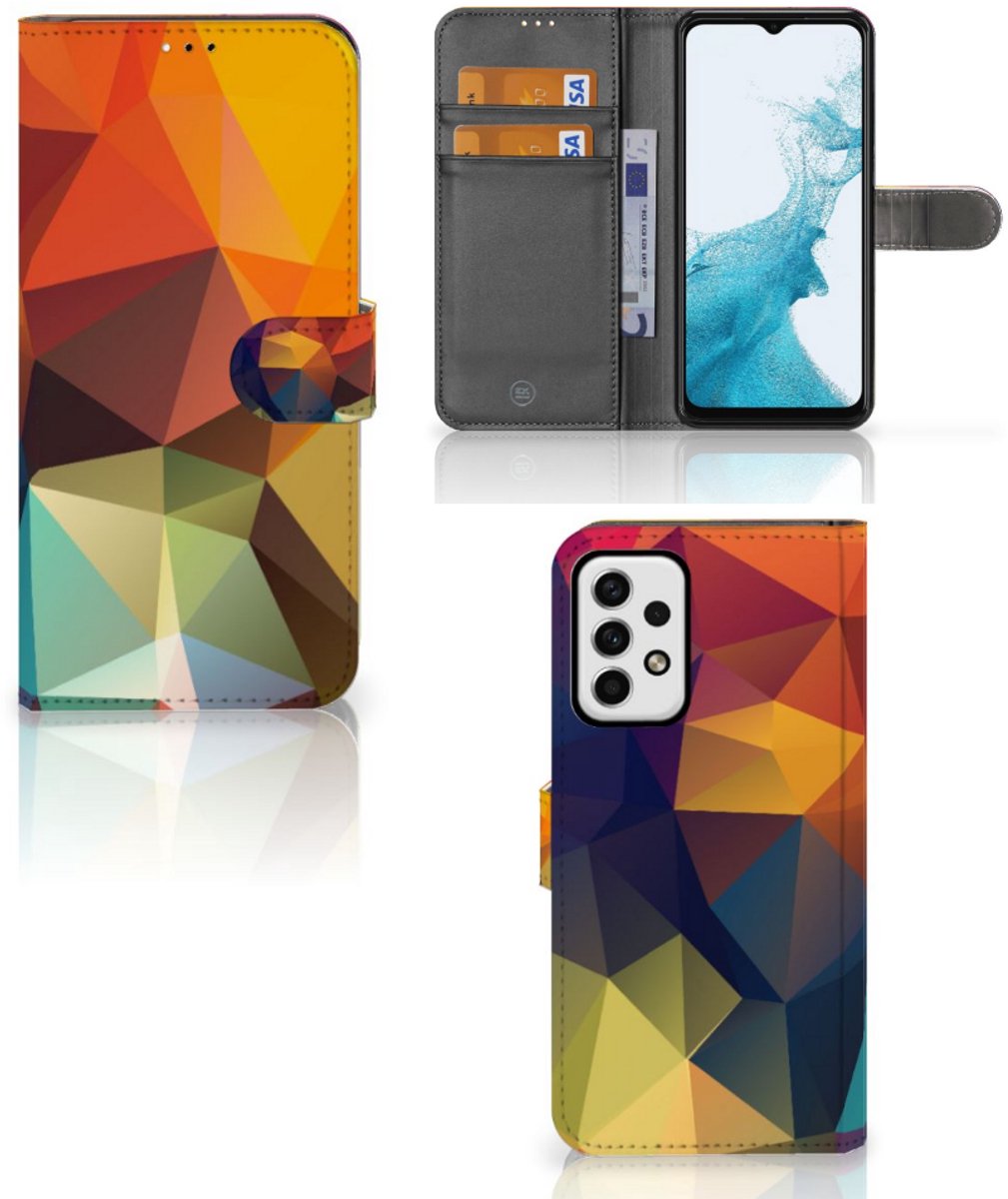 Samsung Galaxy A23 Book Case Polygon Color