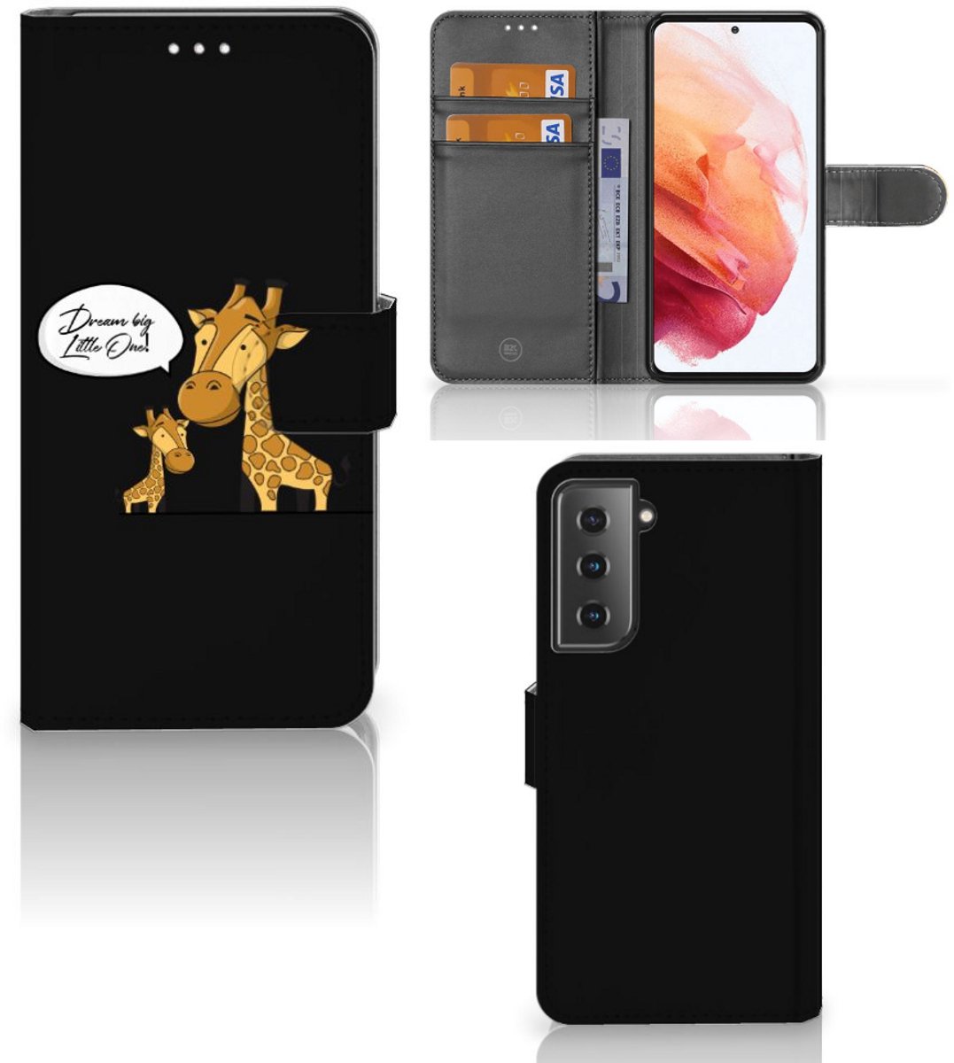 Samsung Galaxy S21 Leuk Hoesje Giraffe