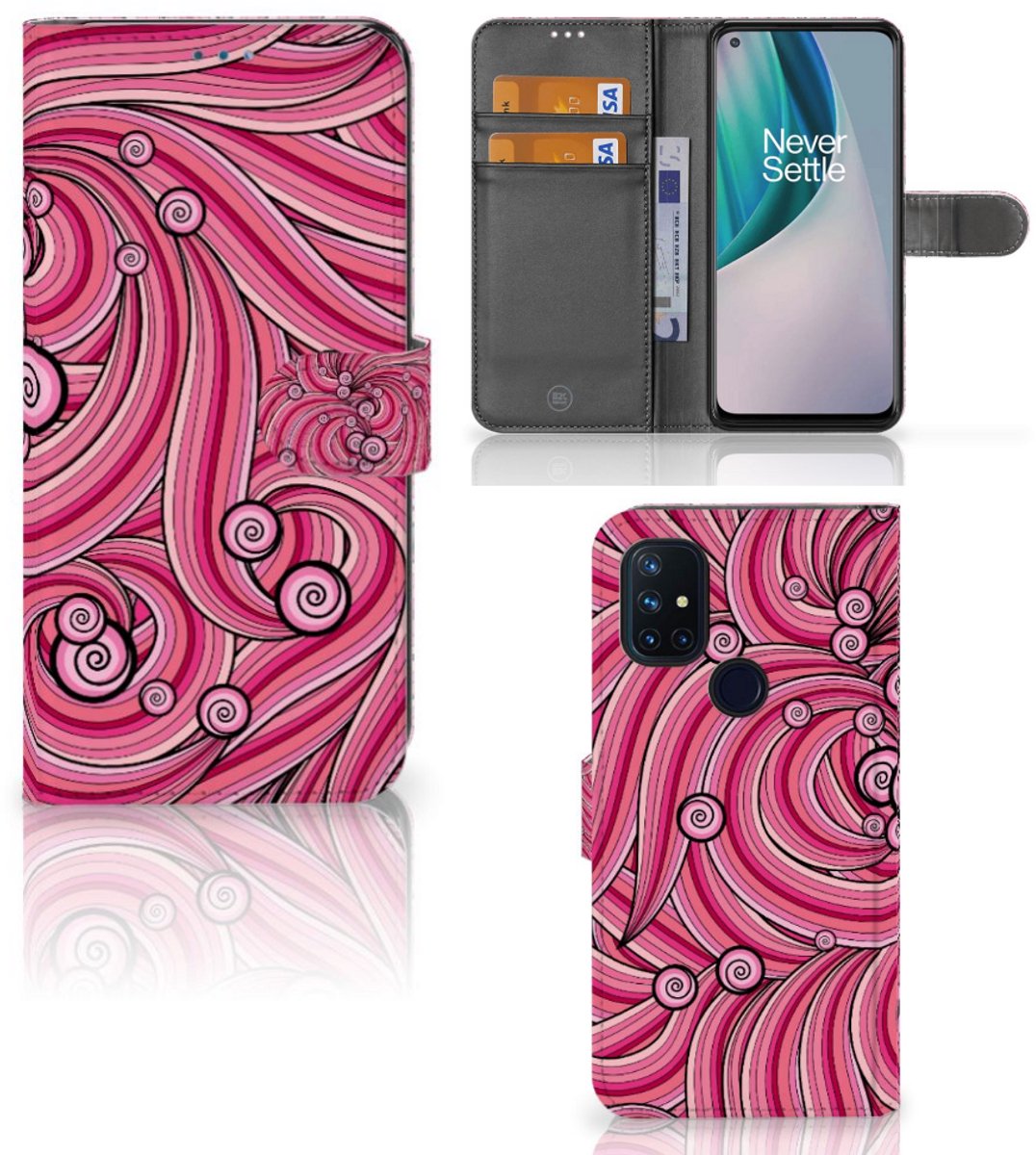 OnePlus Nord N10 Hoesje Swirl Pink