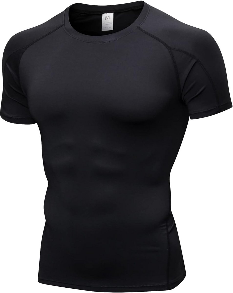 Functioneel sneldrogend compressieshirt voor heren