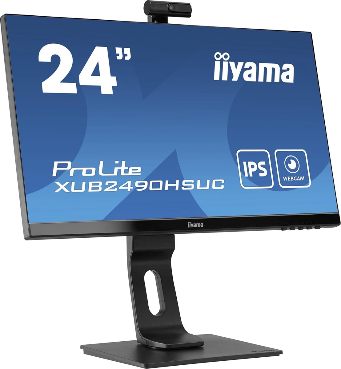 24 Inch IPS Monitor met Full HD Camera en Microfoon - 75Hz