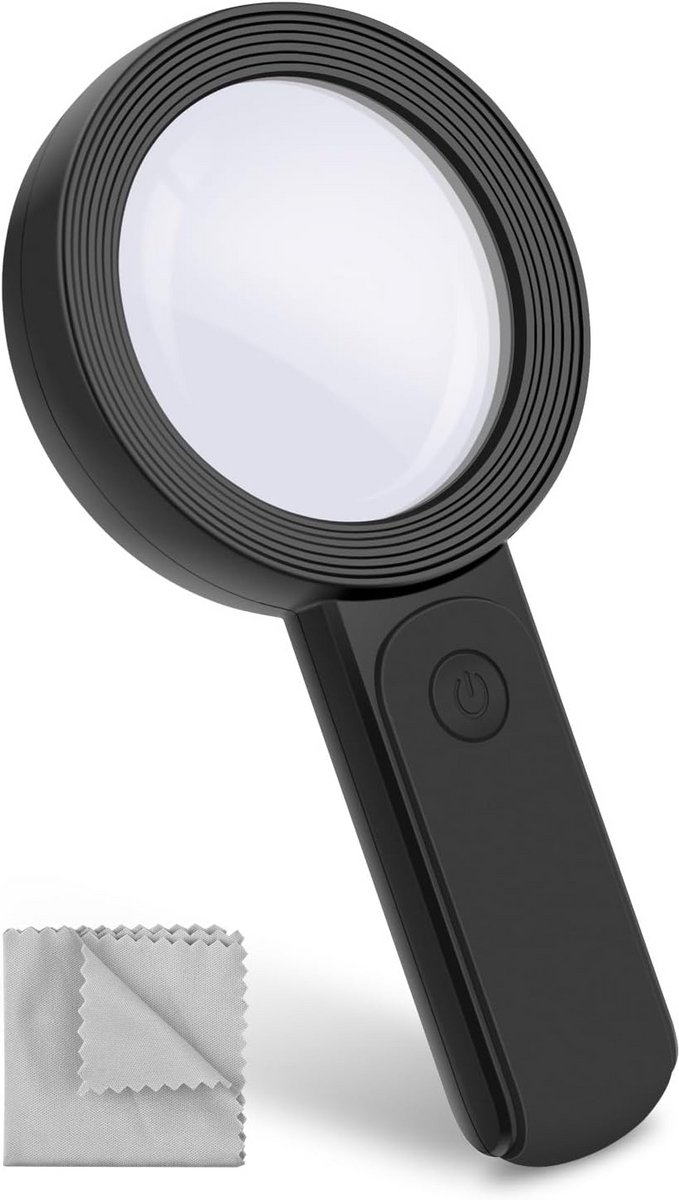 Vergrootglas met Licht en 30-voudige Vergroting - Handloep met 18 LED's en Drie Modi