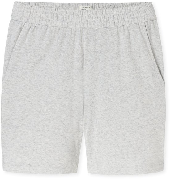 SCHIESSER Mix+Relax loungebroek kort - dames broek kort grijs-gemeleerd