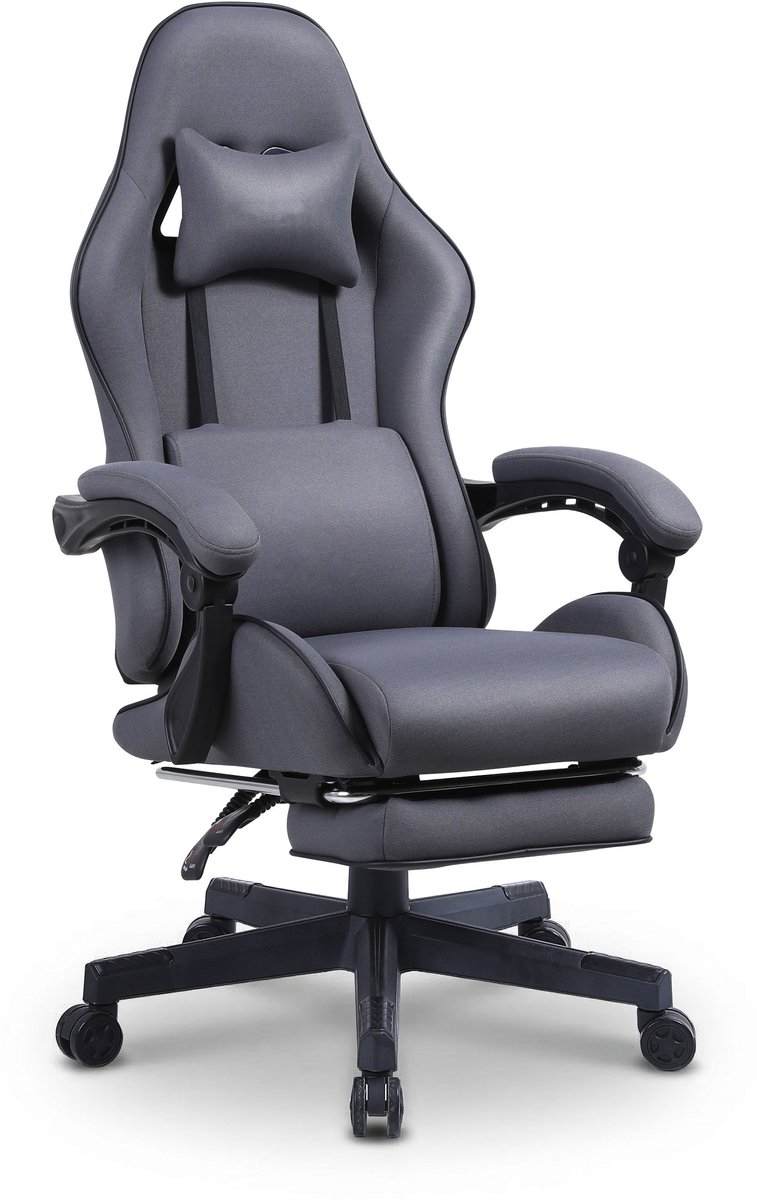 VDD - gamestoel met voetsteun - padded armsteunen - hoogte - afbeelding 3