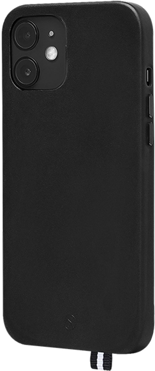 Artefakt Paris, Hoesje Geschikt voor Apple iPhone 12 mini van Elysée-leer, Zwart
