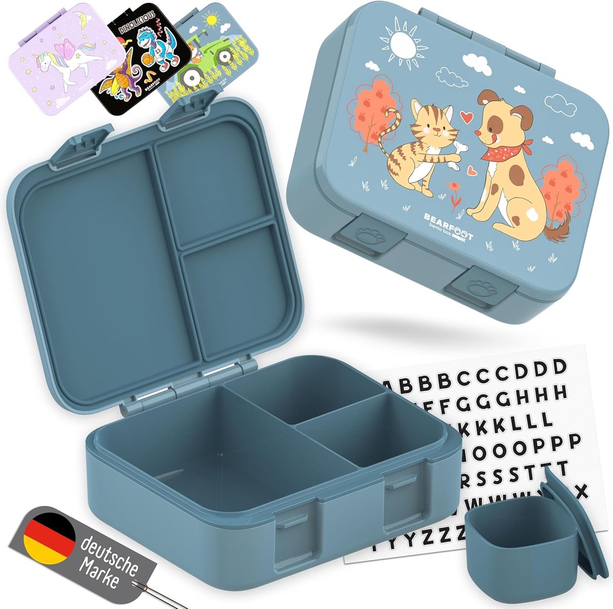 Compacte BPA-vrije Bento Box voor Kinderen - Lekvrije Lunchbox voor School en Peuters