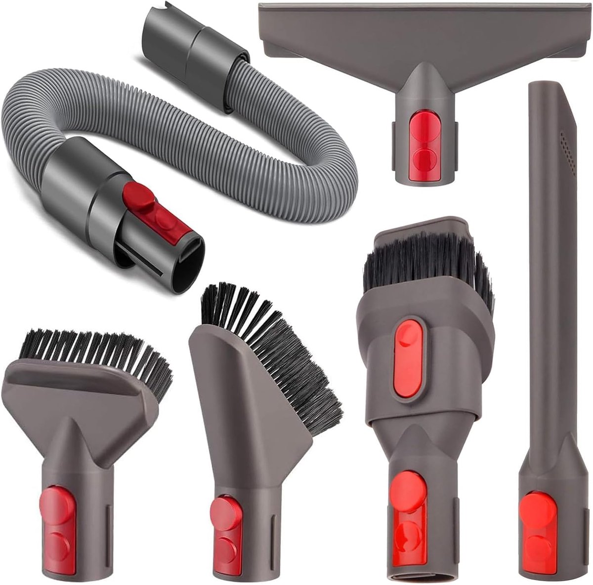 Accessoire Set voor Dyson - Extensible Slang en Diverse Borstels
