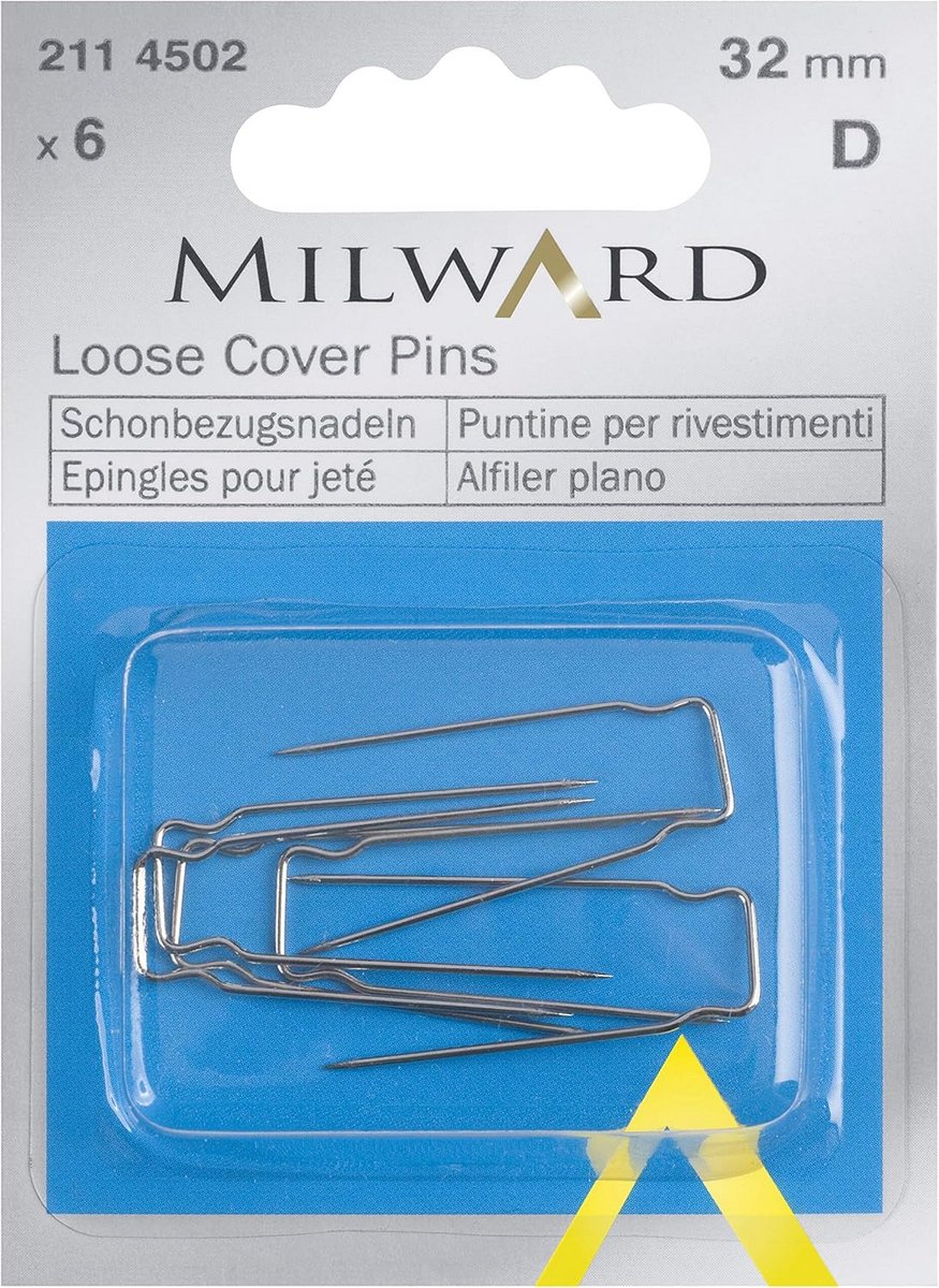 Naaitegels voor Bekleding en Meubels, 32mm, Zilverkleurig, 6 Stuks