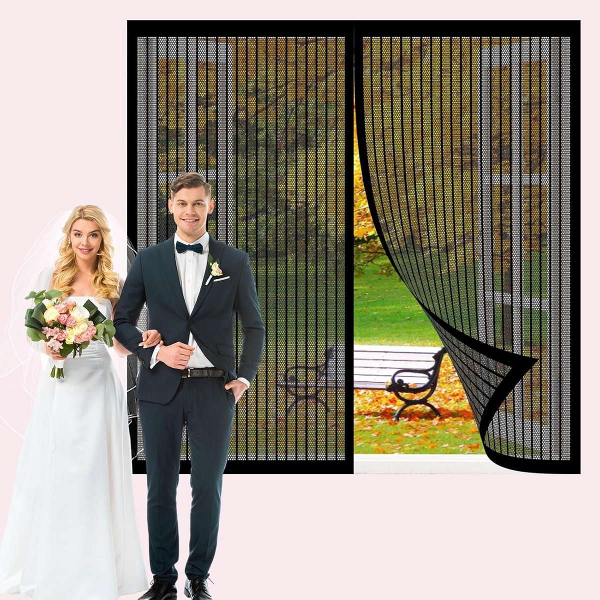 Magnetisch Hor voor Raamkozijn en Deur - Insectenwerend en Tochtvrij - Eenvoudige Montage