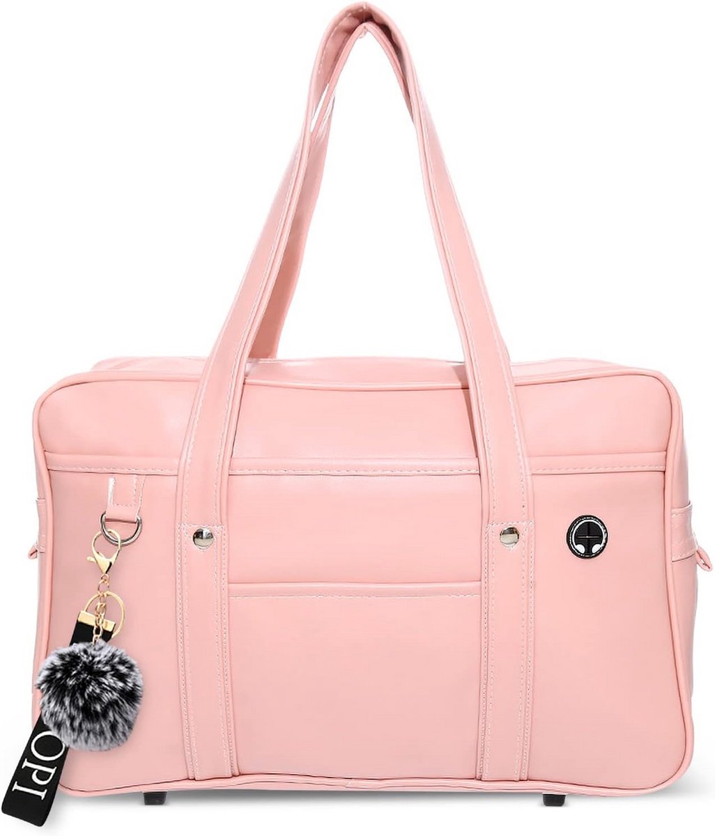 Grote Dames Handtas PU Leer Schoudertas Japans Schooltas Casual Reistas