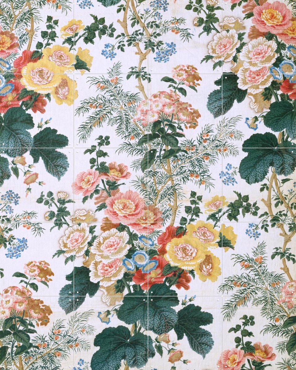 IXXI Hollyhock, A. Lee & Victoria and Albert Museum - 80 x 100 cm - Gratis ophangtool - Grote wanddecoratie en posters - Klassiek, Vintage