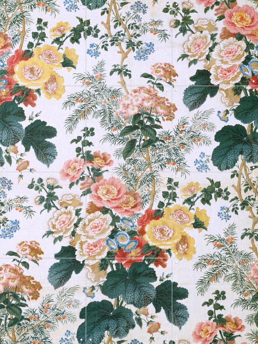 IXXI Hollyhock, A. Lee & Victoria and Albert Museum - 60 x 80 cm - Gratis ophangtool - Grote wanddecoratie en posters - Klassiek, Vintage