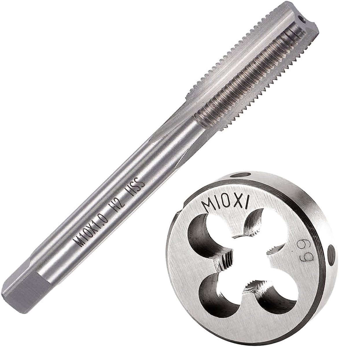 M10 x 1 Metric Threads - M10 x 1mm Thread Set - HSS Straight Hand Tapping Thread - Draadgereedschap