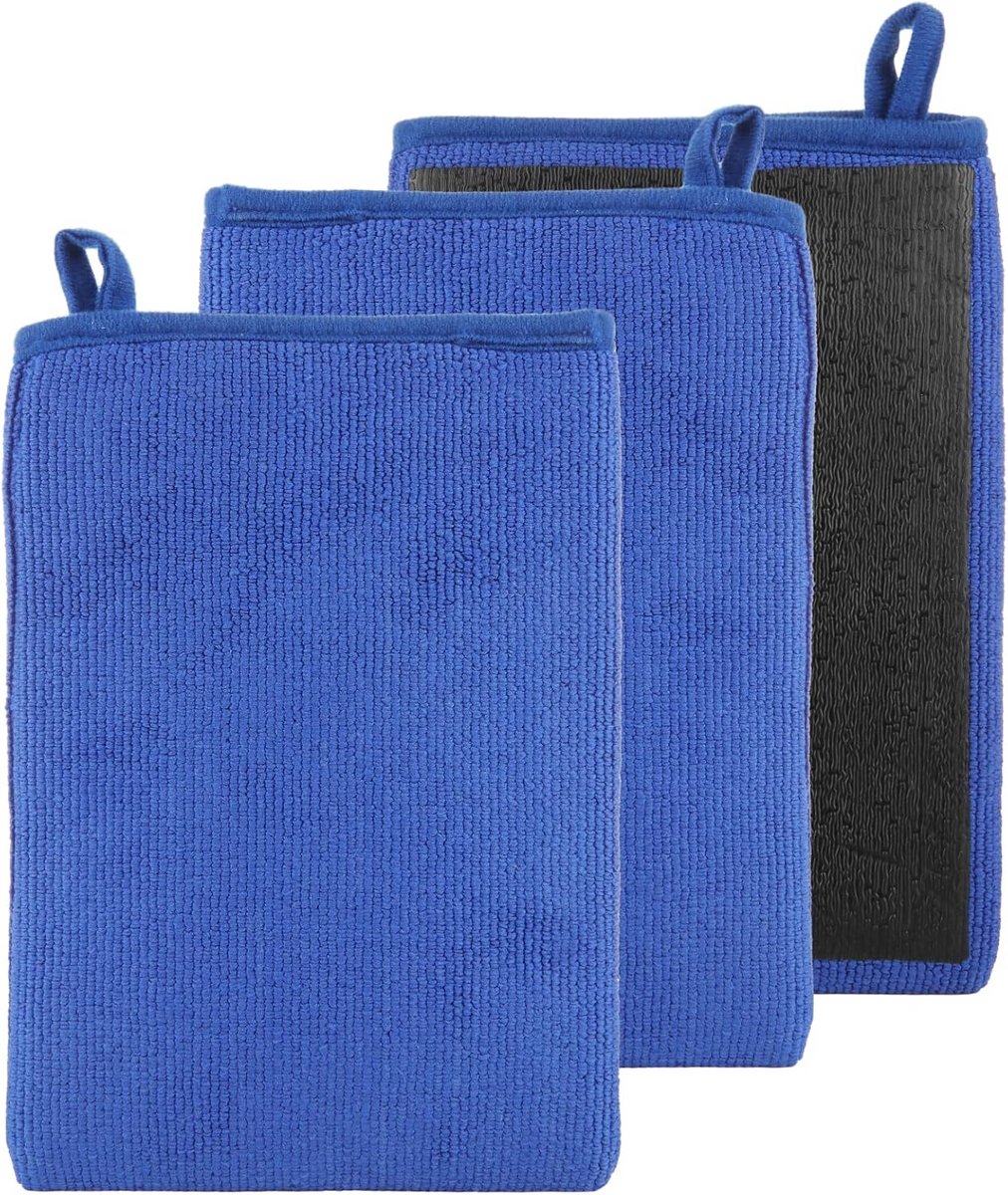 3x Klei Mitt voor Auto Detailing - Microvezel Was Handdoek voor Krachtige Oppervlaktereiniging