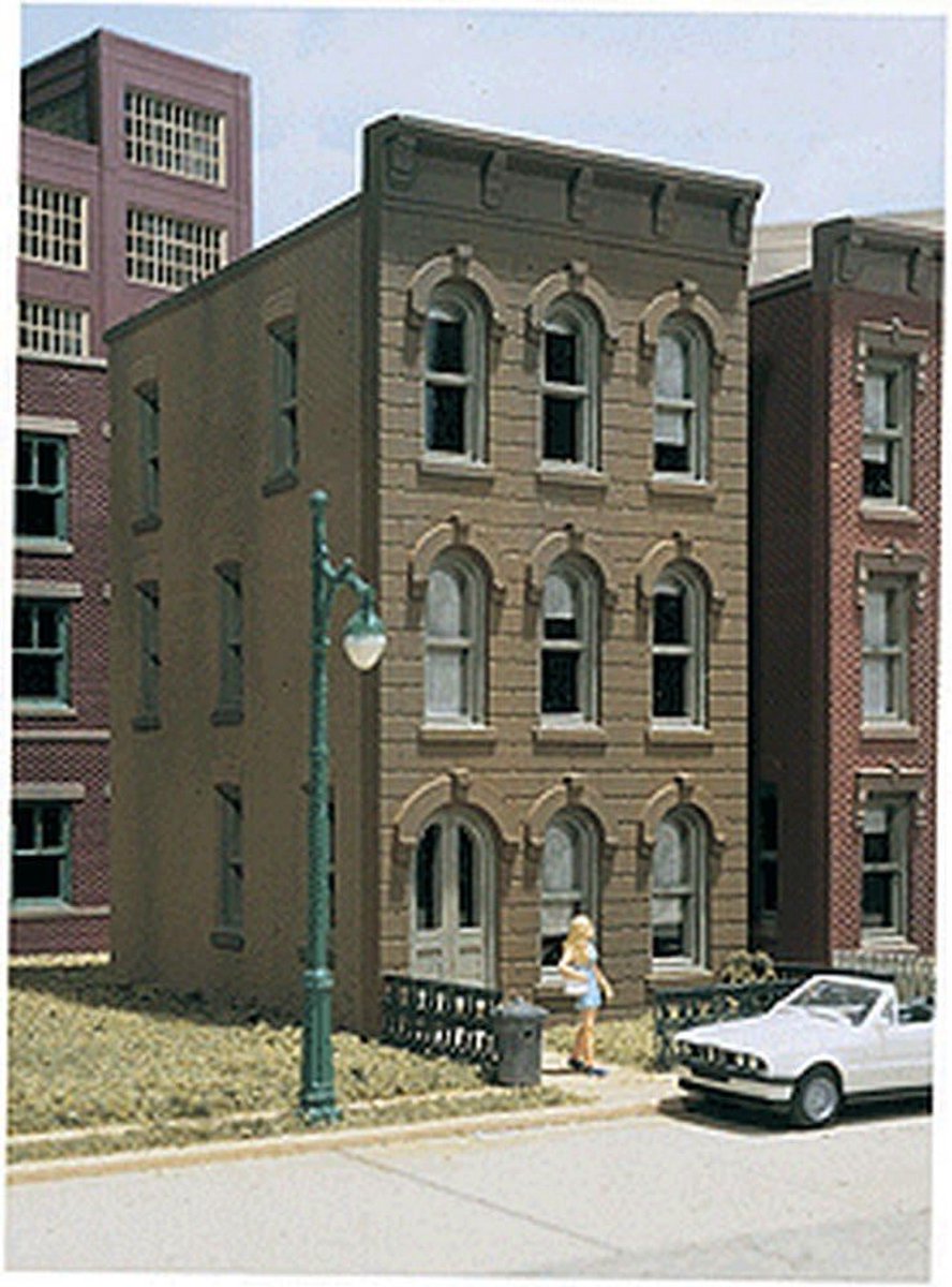 H0 Modelspoor Gebouw - Bouwpakket Stadhuis Woonhuis