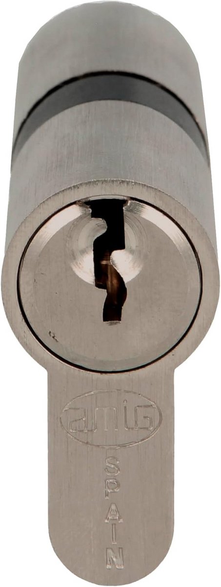 Veiligheidscilinder met Spanschroef - Hoogbeveiligingscilinder Deurslot - Inclusief 3 Sleutels - Zilver