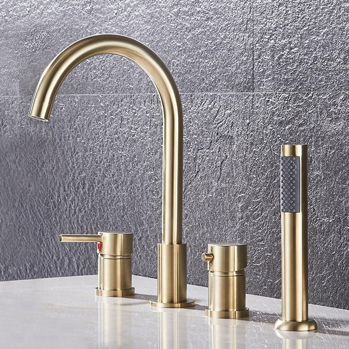 4-Gats Badmengkraan Set met Handdouche voor Badkamer