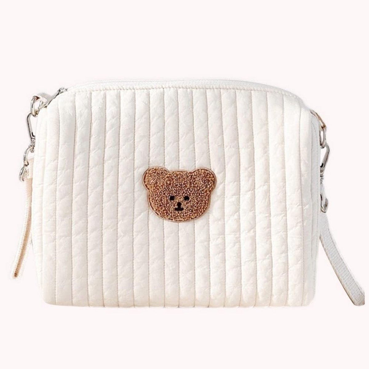 Kleine Luiertas voor Kinderwagen - Kawaii Mama Tas met Haken - Katoen Organizer Pouch