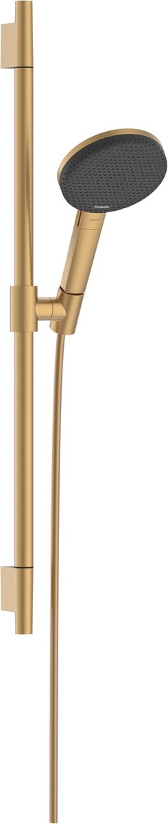 Hansgrohe Raindance alive Sel.S - 125 - 3jet - ecosmart - doucheset Puro S - 65cm - geborsteld brons (brons)