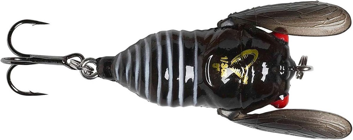 Kunststof Topwater Kunstaas Insect 'Cicade' - Drijvend Wobbler voor Baars en Forel - 3,3 cm