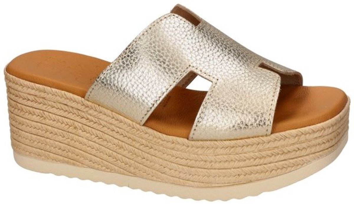 Oh! My Sandals -Dames - goud - slippers & muiltjes - maat 37