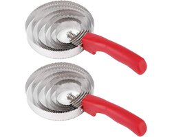 2pcs Jeuk Borstel - Paard Verzorging Borstel - Vee Haar Verlies Kam - Metalen 6 Ringen Paard Borstel Voor Deshedding Tool - Paardenverzorging - Dierbenodigdheden