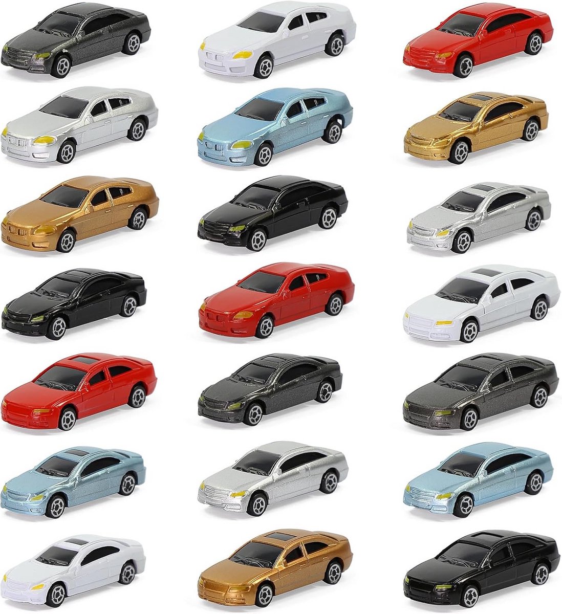 50 Stuks Miniatuur Modelauto's voor Modelbaan H0, Z en N Schaal, Diorama & Detailbouw