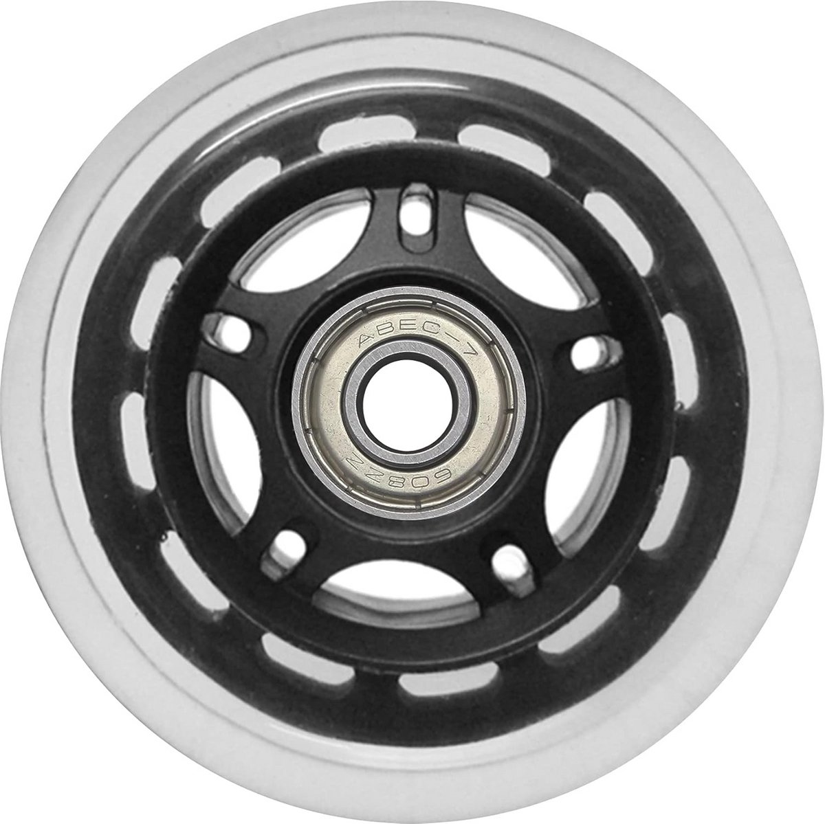 8 Stuks Vervangingswielen Inline Skates 80mm 80A met ABEC 7 Lagers