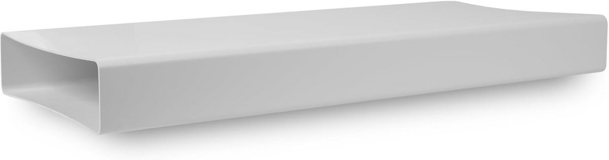 Vlak Ventilatiekanaal Rechthoekig Kunststof 220x55mm 100cm voor Verwarming Koeling