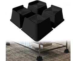 Meubelverhoger 7,5cm (Set van 4) – Verstelbare Bed- & Tafelverhoging